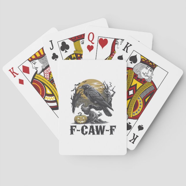 F-Caw-F Classic Minimal Design Casinokort (Baksidan)