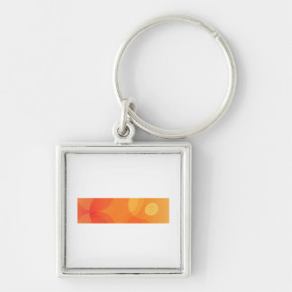 F-Caw-F Classic Trendy Style Fyrkantig Silverfärgad Nyckelring