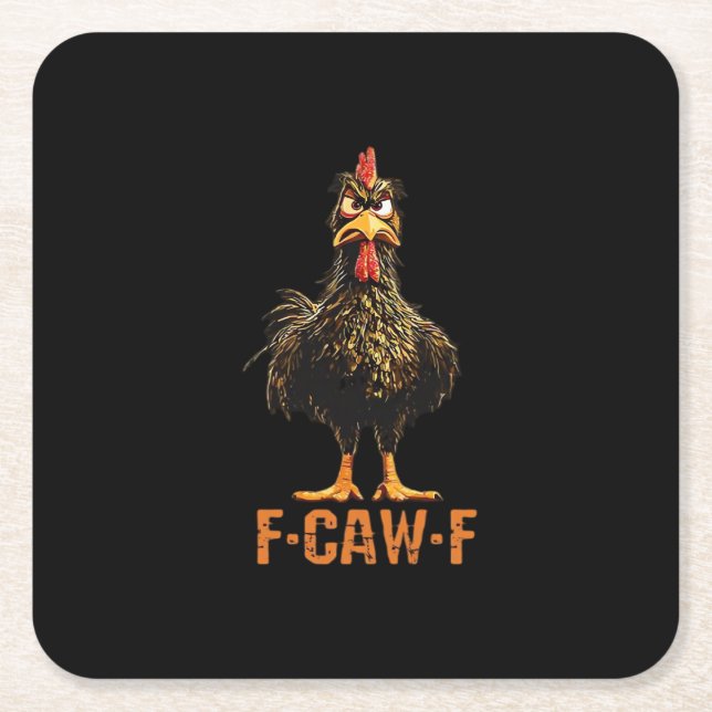 F-Caw-F Creative Casual Underlägg Papper Kvadrat (Framsidan)