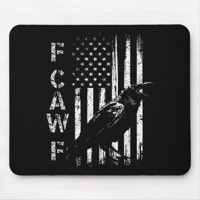 F Caw F Crow American Flag F-caw-f Nge Bird Cawing Musmatta (Framsidan)