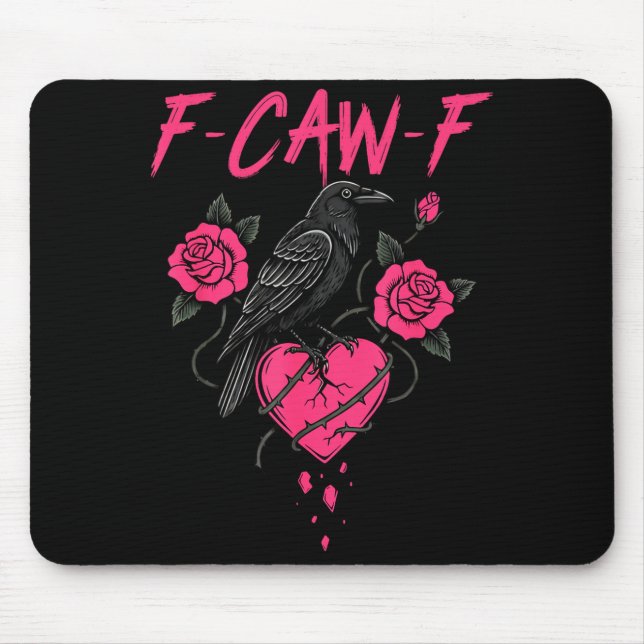 F Caw F Crow Anti Valentine's Day Dark Gothic Brok Musmatta (Framsidan)