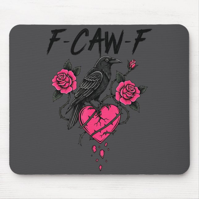 F Caw F Crow Anti Valentine's Day Dark Gothic Brok Musmatta (Framsidan)