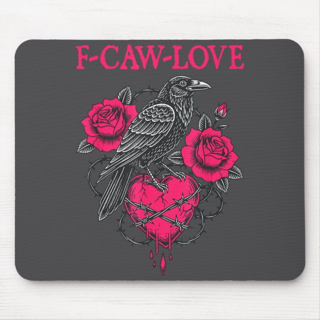 F Caw F Crow Anti Valentine's Day Dark Gothic Brok Musmatta (Framsidan)