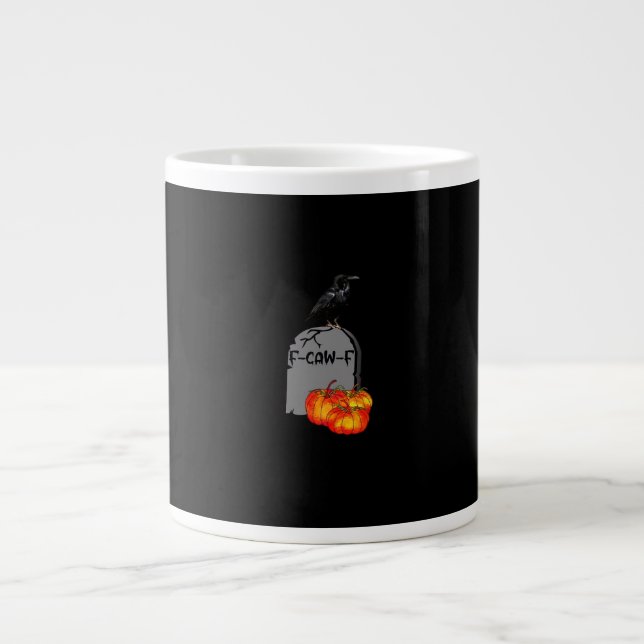 F-Caw-F Crow Classic Retro Cool Jumbo Mugg (Framsidan)