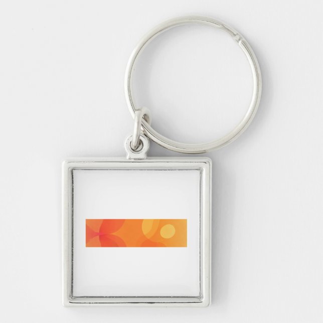 F-Caw-F Crow Essential Retro Classic Fyrkantig Silverfärgad Nyckelring (Framsidan)