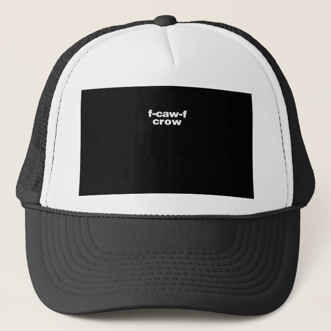 F-Caw-F Crow Funny Crow Retro Classic Keps (Framsida)