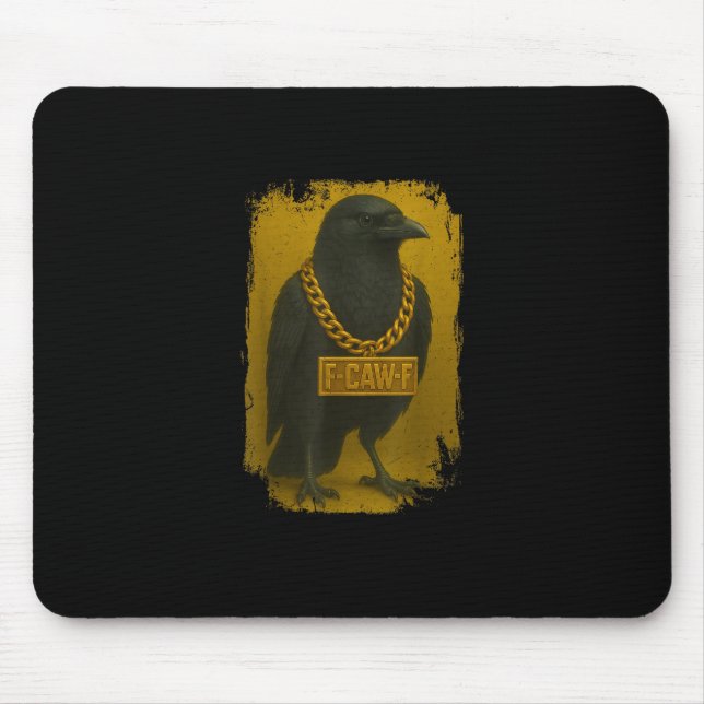 F-Caw-F Crow Funny Quote Raven Bird Adult Humor Musmatta (Framsidan)
