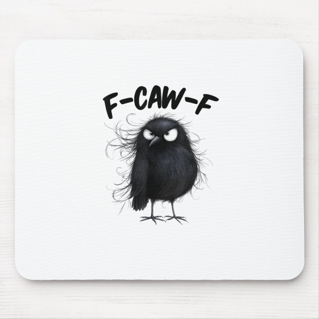 F-Caw-F Crow Funny Raven Bird Lovers Creative Styl Musmatta (Framsidan)