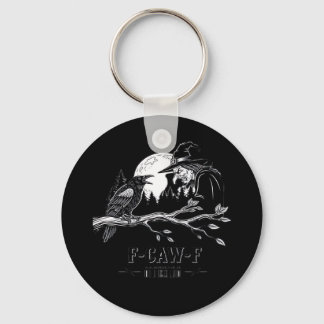 F-Caw-F Crow Halloween Witch F-Caw-F Nyckelring