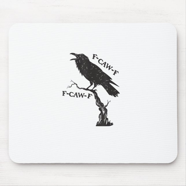 F-Caw-F Crow Pun Funny Bird Cawing Grunge Creative Musmatta (Framsidan)