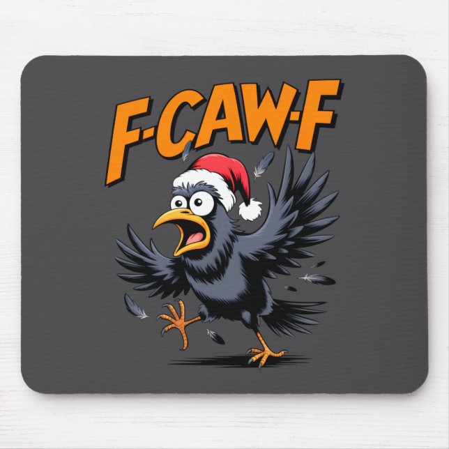 F-caw-f Crow Quote Meme - Funny Christmas Raven Hu Musmatta (Framsidan)