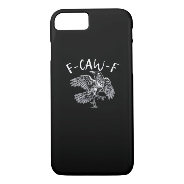 F-Caw-F Crow Retro Classic Case-Mate iPhone Skal (Baksida)