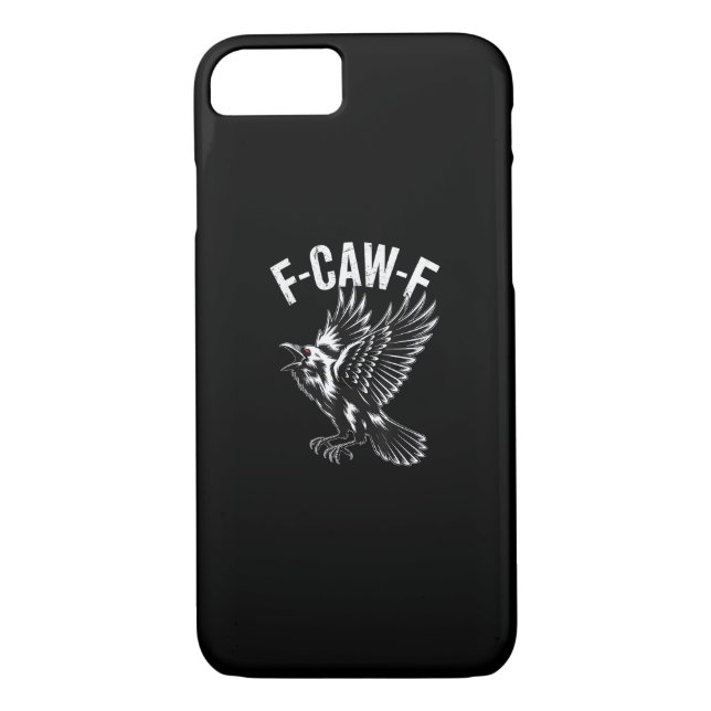 F-Caw-F Crow Retro Classic Case-Mate iPhone Skal (Baksida)