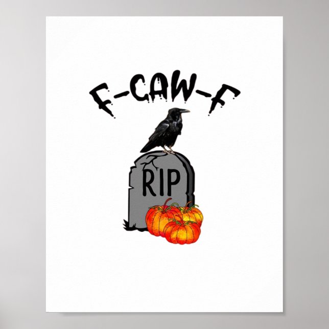 F Caw F Crow Retro Cool Poster (Framsidan)