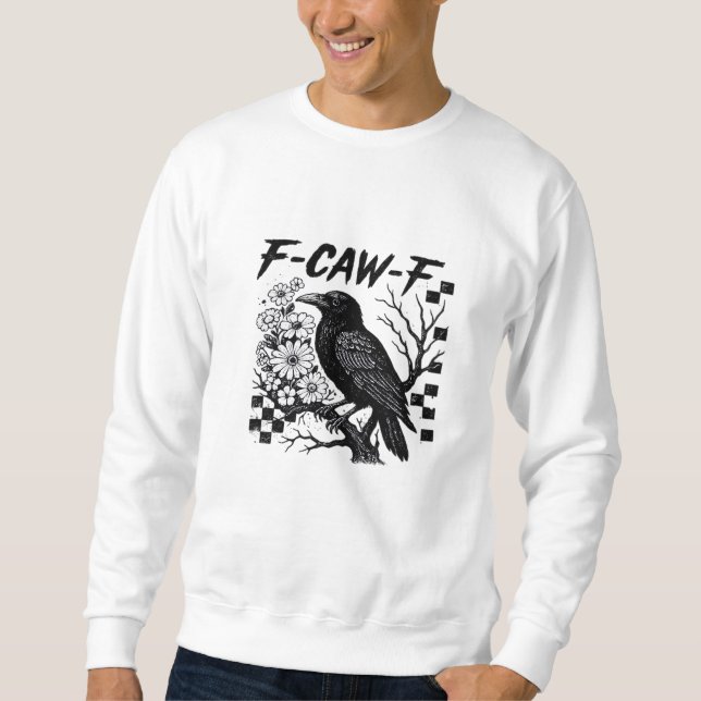 F Caw F Essential Funny Trendy Style Lång Ärmad Tröja (Framsida)