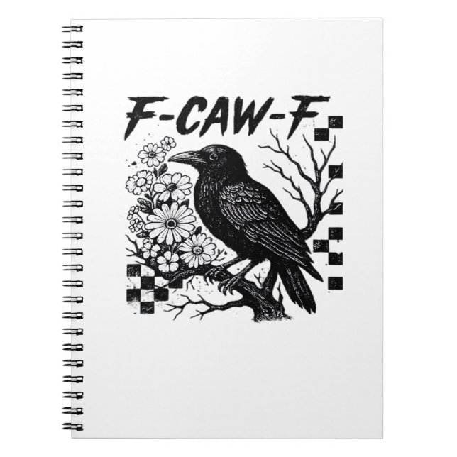 F Caw F Essential Rolig Trendig Stil Anteckningsbok (Framsidan)