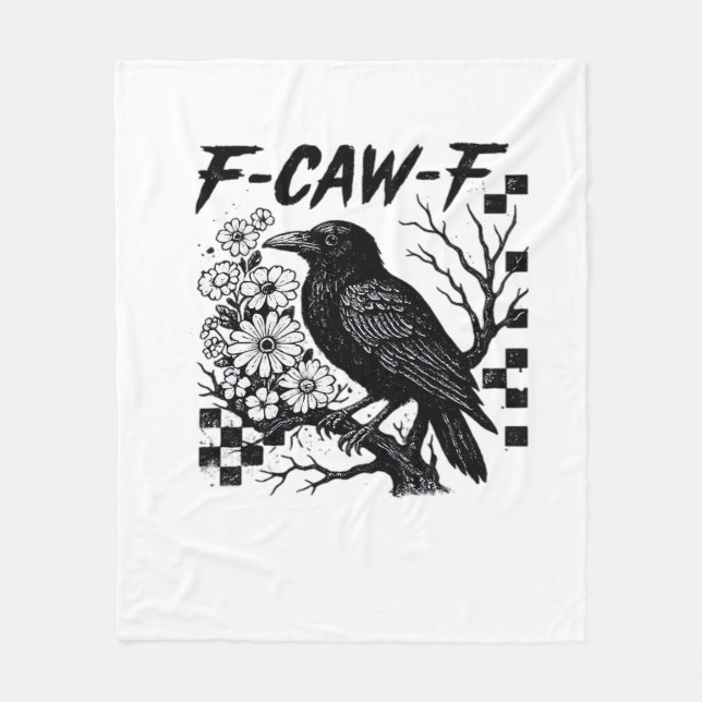 F Caw F Essential Rolig Trendig Stil Fleecefilt (Framsidan)