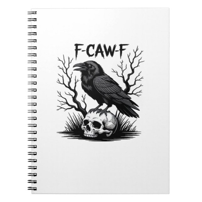 F Caw F Essential Vintage Cool Utseende Anteckningsbok (Framsidan)