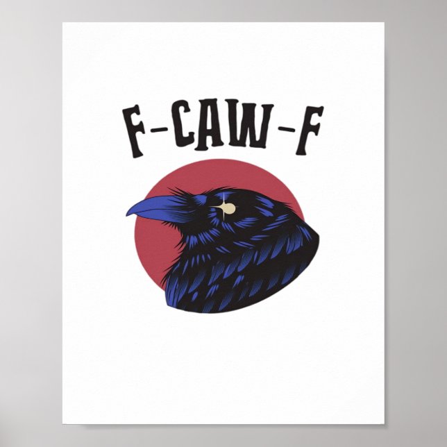 F Caw F Essential Vintage Grafisk Look Poster (Framsidan)