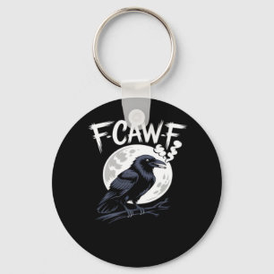 F-Caw-F Fågel Klassisk Vintage Konst Nyckelring
