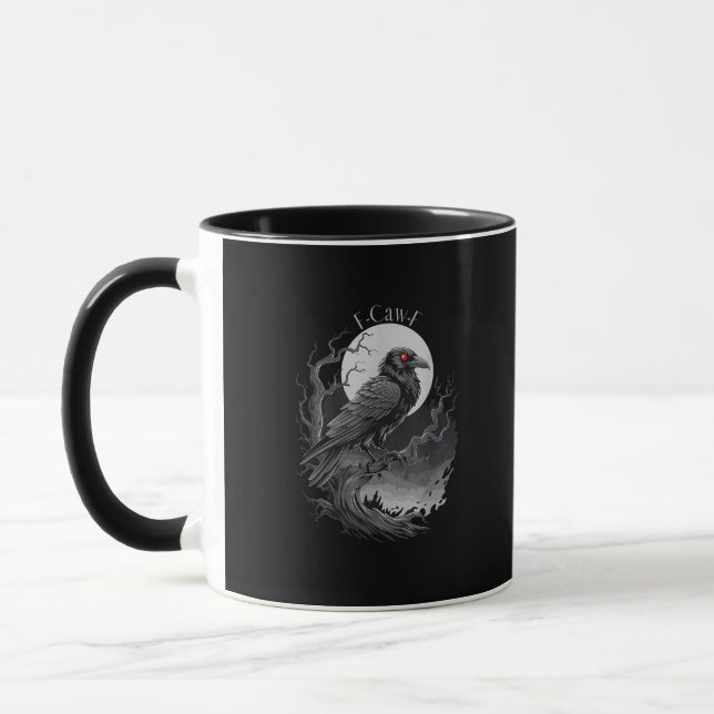 F-Caw-F Fågel Kreativ Konst Mugg (Vänster)