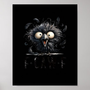 F-Caw-F Fågel Rolig Trendig Unik Poster