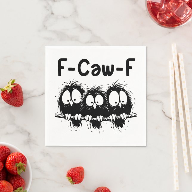F-Caw-F Funny Bird Quote Gifts  Pappersservett (Insitu)