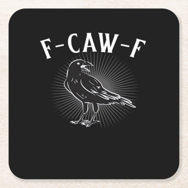 F-Caw-F Funny Casual Underlägg Papper Kvadrat (Framsidan)