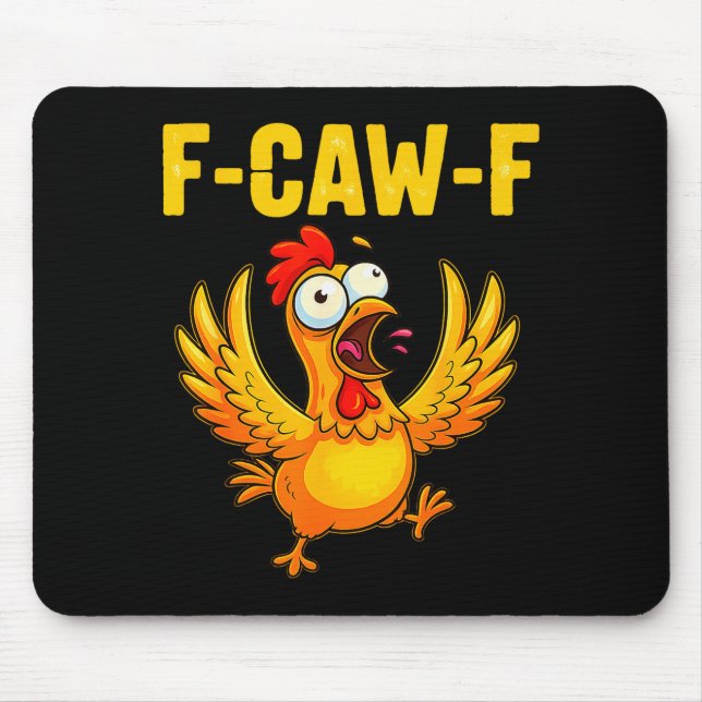 F-caw-f Funny Chicken – Crazy Farm Animal Humor  Musmatta (Framsidan)