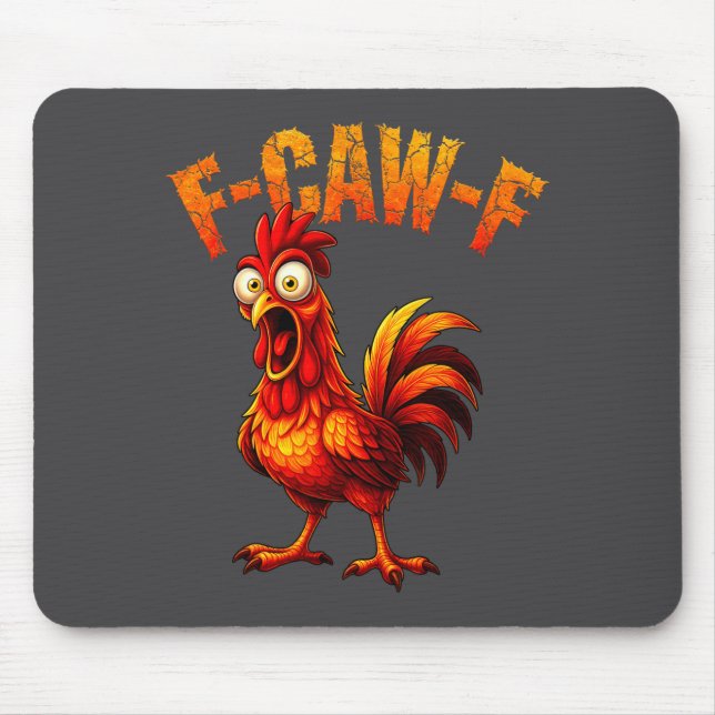 F-caw-f Funny Chicken Humor F-caw-f Quote Rooster  Musmatta (Framsidan)