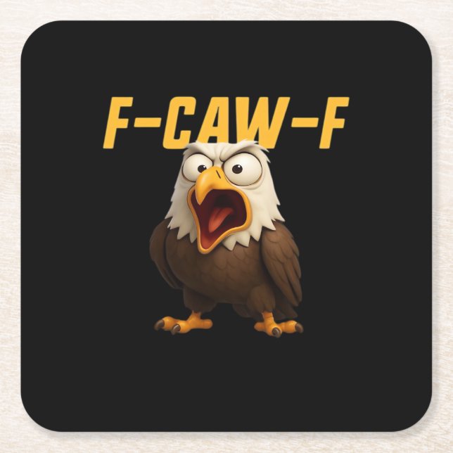 F-Caw-F Funny F-Caw-F Gear Creative Style Underlägg Papper Kvadrat (Framsidan)