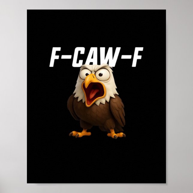 F-Caw-F Funny F-Caw-F Gear Retro Classic Poster (Framsidan)