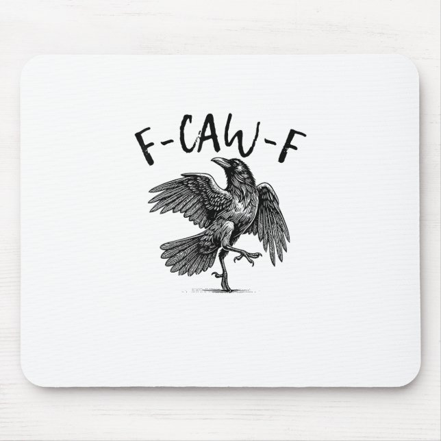 F-Caw-F Funny Raven Crow Spooky Season Creative Ca Musmatta (Framsidan)