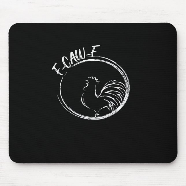 F-Caw-F Funny Wordplay Quote Retro Style Musmatta (Framsidan)