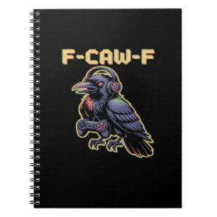 F-Caw-F Gaming Korp Med Hörlurar - Edgy Stream Anteckningsbok