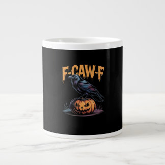 F-Caw-F Halloween Korp Jack-O-Lantern Kuslig Sjö Jumbo Mugg