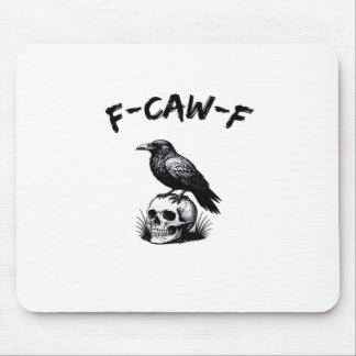 F-Caw-F Halloween Korp Skalle Gotisk Humor Rolig C Musmatta