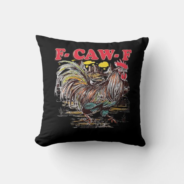 F-Caw-F Hei Hei Moana Tupp Klassisk Rolig Grafi Kudde (Framsida)