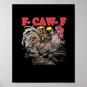 F-Caw-F Hei Hei Moana Tupp Klassisk Rolig Grafi Poster