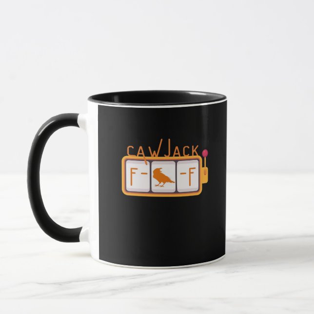 F-Caw-F Jackpot Retro Grafik Mugg (Vänster)
