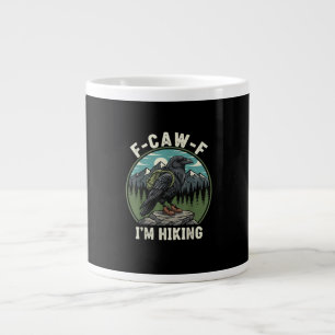 F-Caw-F Jag vandrar med korpens ande, coolt och un Jumbo Mugg