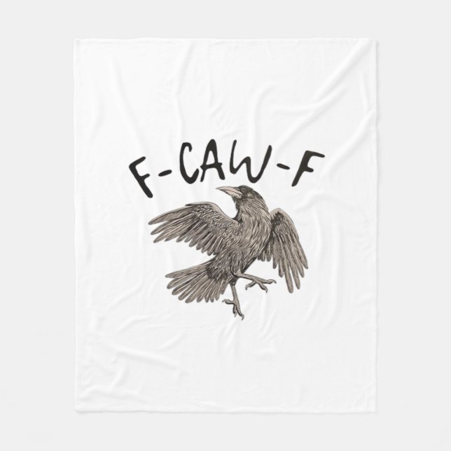 F-Caw-F Klassisk Estetisk Casual Fleecefilt (Framsidan)