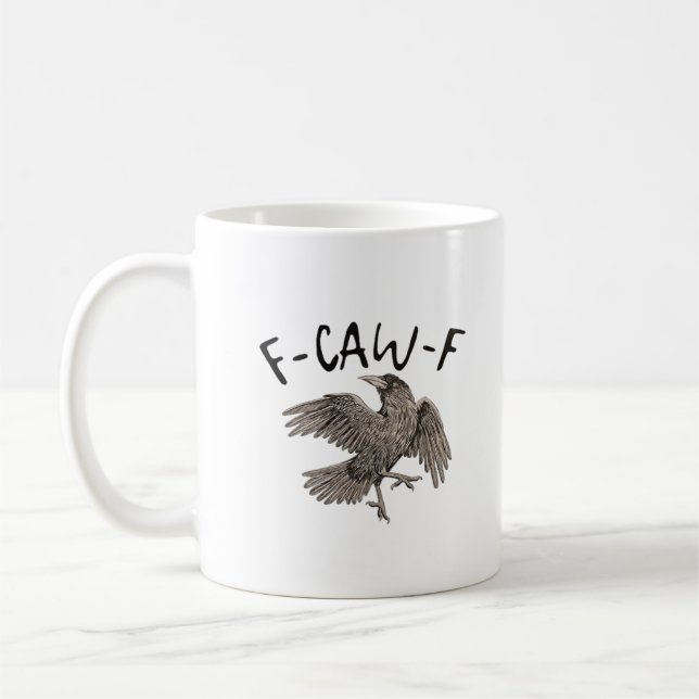 F-Caw-F Klassisk Estetisk Casual Kaffemugg (Vänster)