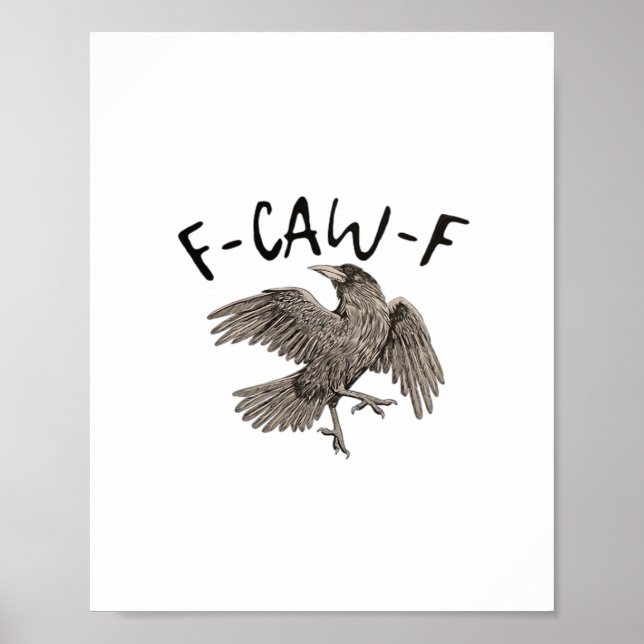 F-Caw-F Klassisk Estetisk Casual Poster (Framsidan)