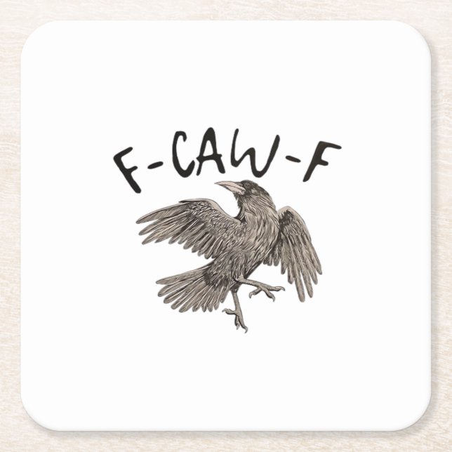 F-Caw-F Klassisk Estetisk Casual Underlägg Papper Kvadrat (Framsidan)