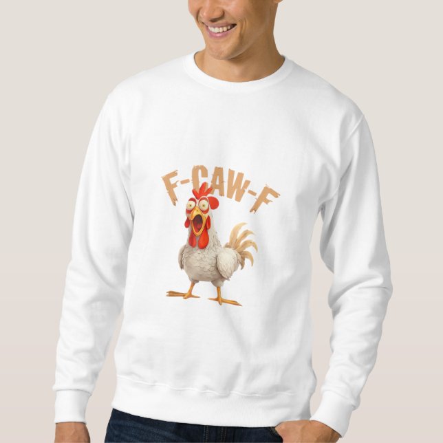 F-Caw-F Klassisk estetisk stil Lång Ärmad Tröja (Framsida)