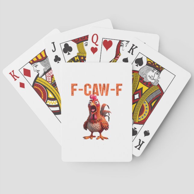 F-Caw-F Klassisk Grundläggande Design Casinokort (Baksidan)
