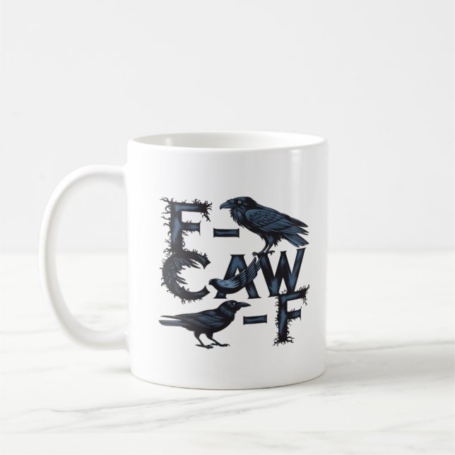F-Caw-F Klassisk Kreativ Stil Kaffemugg (Vänster)