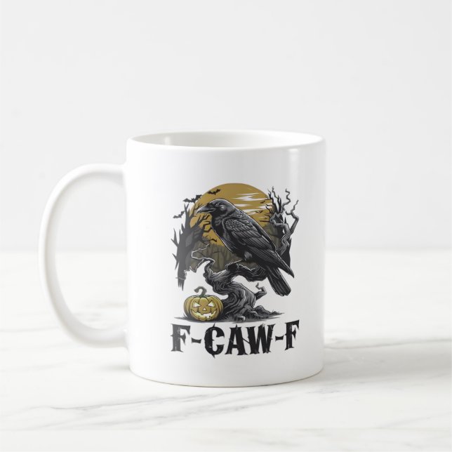F-Caw-F Klassisk Minimal Design Kaffemugg (Vänster)
