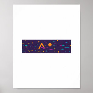F-Caw-F Klassisk Minimal Ren Poster